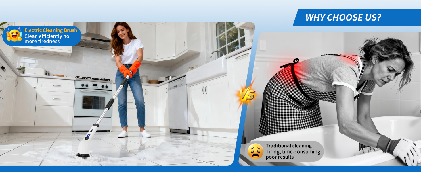 bathroom scrubber shower brush for cleaning shower scrubber with long handle