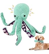 lanjue Octopus Dog Toys, No Stuffing Squeaky Dog Toys Chew Toys for Dogs Puppy Toys Indestructibl...