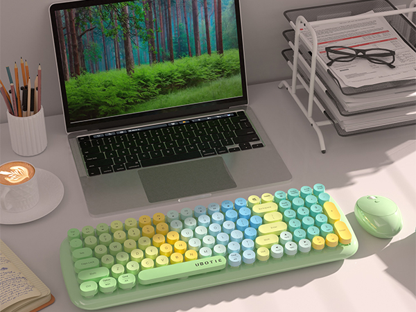 rainbow colorful keyboard