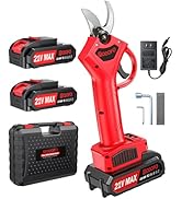 Electric Pruning Shears, Upgraded 1.4'' Cutting Diameter Powerful Brushless Motor Cordless Prunin...