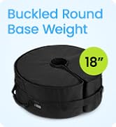 Rhino Round Umbrella Base Weight with Side Slot Opening, 18