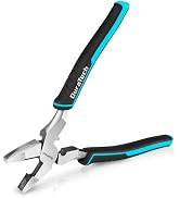 DURATECH 9.5" High Leverage Linemans Pliers, Side Cutters | Heavy Duty, Premium Carbon Steel, Non...