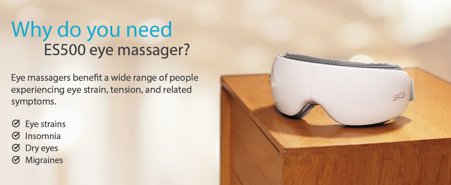 eye massager with heat