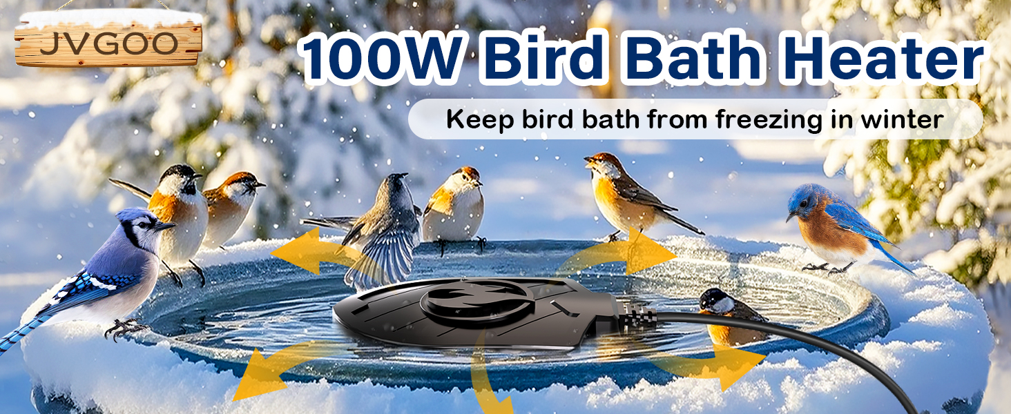 bird bath heaters for outdoors in winter