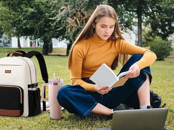 lovevook laptop bag for women backpack for traveling on airplane