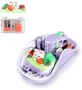 elec Space Cute Wireless USB C Mouse - Bluetooth Triple Mode Rechargeable Cartoon Mouse for Lapto...