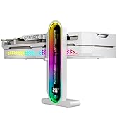 ARGB GPU Support Bracket with Temperature Display(Ambient Case Temp),5V 3pin Universal GPU Bracke...
