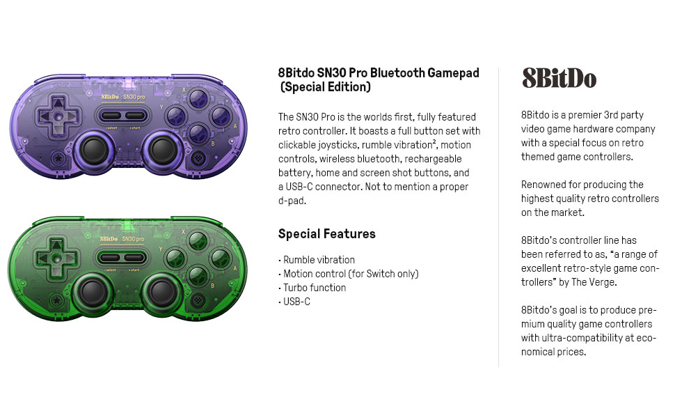 8Bitdo SN30 PRO gamepad