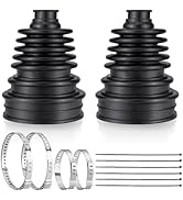 PIFOOG 2PCS CV Boot Repair Kit for 19mm to 24mm Shafts Universal Car CV Axle Joint Boots Replacem...