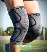 Modvel Knee Sleeves worn outdoors in a field
