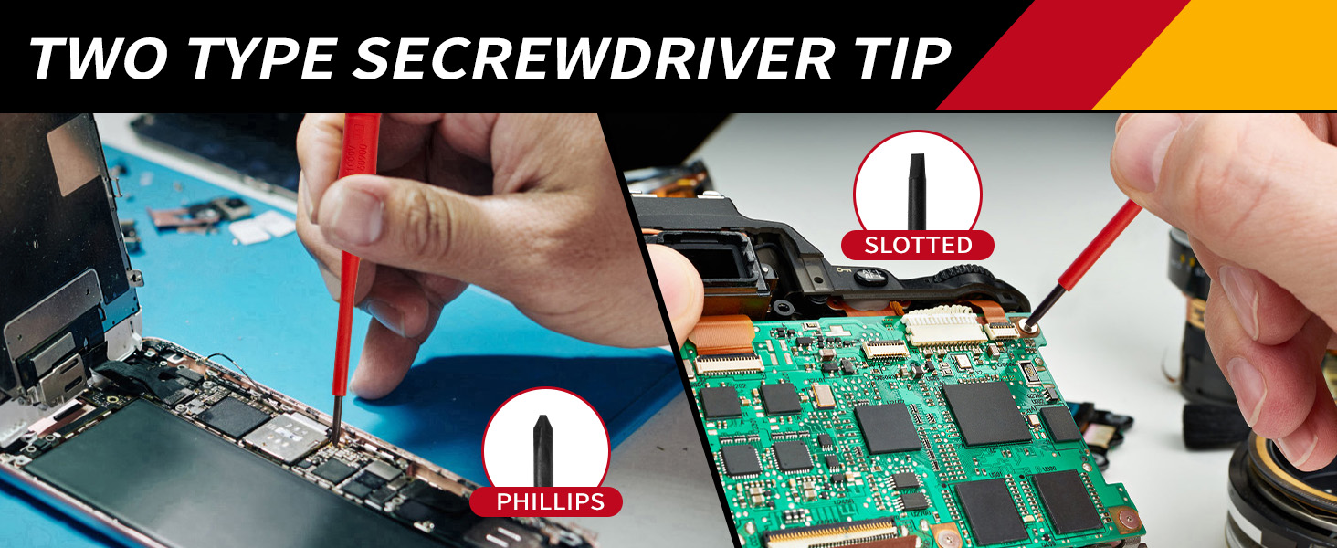 Insulated Precision Electrician Screwdrivers Set
