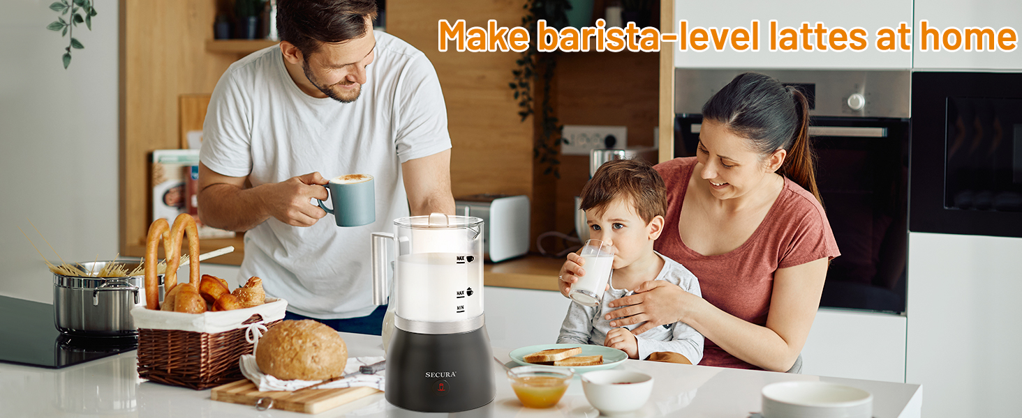 secura detachable milk frother