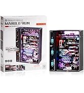 ROBOTIME 3D Plastic Puzzles for Adults &amp; Teens, Bookshelf Kits Futuristic Marble Run Building Set...