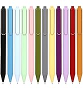HZDIYAKE Gel Pens, Black Ink Click Pen, Quick-Drying Ink Resistant to Smudging, 0.5mm Fine Tip, P...