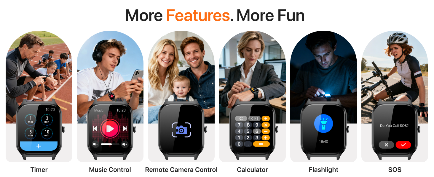 Smart watch have many tools, making your life more convenience.
