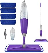 Spray Mops for Floor Cleaning Microfiber Mops, Wet Dry Mops Hardwood Floor Mop with 4 Washable Mo...