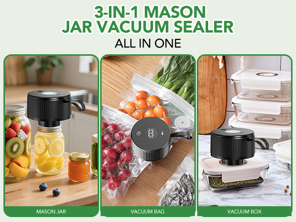 mason jars vacuum sealer kit
