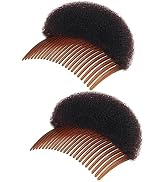 2Pcs Women Lady Girls Soft Sponge Foam Hair Base Inserts Bump Up Pads Styling Clip Comb Braid Too...