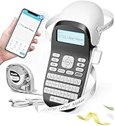 Heat Shrink Industrial Label Maker, Wire Cable Portable Thermal Transfer Label Printer with Keybo...