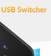 USB 3.0 Switch Selector,iDsonix USB Switcher 1 in 2 Out(2 in 1 Out) Bi-Directional,USB Switch 2 C...