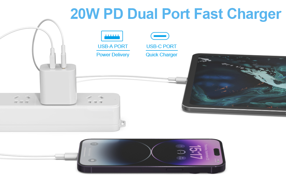 20w pd duai port fast charger