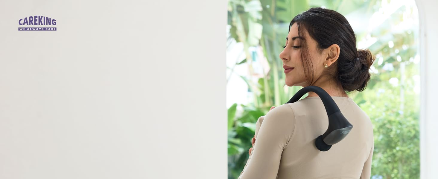 massage gun with long extenable handle