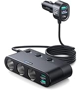 [2025 Upgraded] 7 in 1 Cigarette Lighter Adapter, JOYROOM 179W Car Charger Adapter with PD30W Cha...