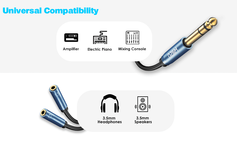 quarter inch to aux adapter