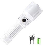 Trliradyn 2400lm Super Bright Rechargeable 20W Flashlight,3 Modes LED Flashlights High Lumens,Zoo...