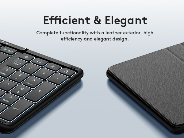 folding keyboard with keypad