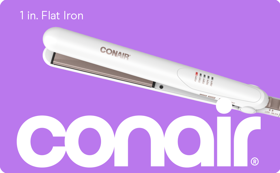 Conair 1 inch double ceramic Flat Iron
