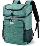 BAGLHER Lightweight Insulated Cooler Backpack - 30 Cans, Leak-Proof for Lunch, Picnic, Hiking, Ca...
