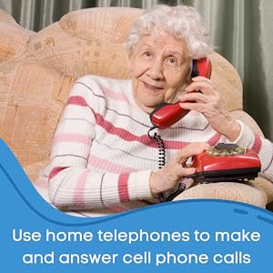 Use home telephones to make and answer cell phone calls
