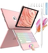 aMZCaSE Pencil for Apple ipad(Pen Compatible with 2018-2024) Bundle with Keyboard Case for iPad 9...