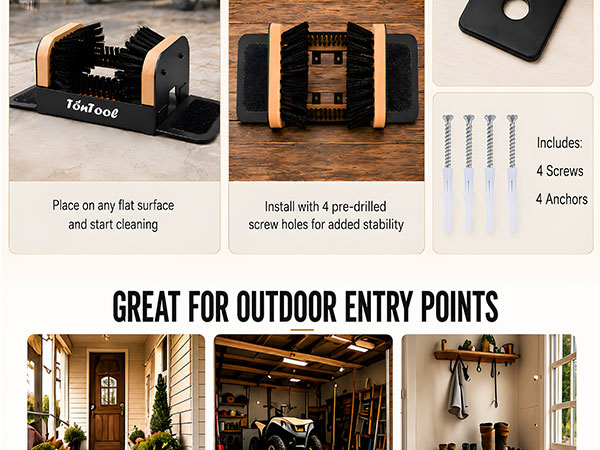 tontool boot scraper outdoor