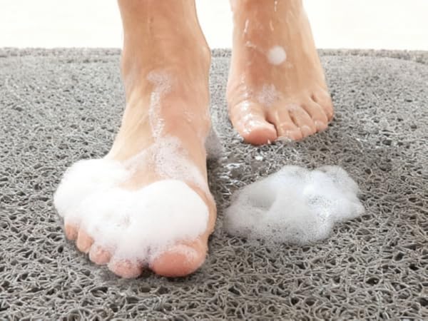 loofah bath mat