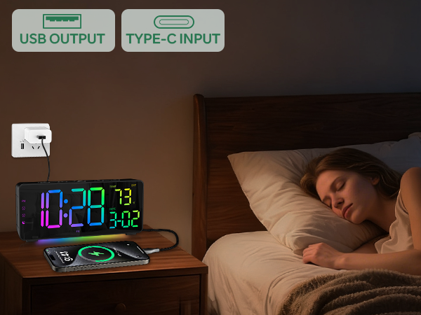 alarm clocks for bedrooms