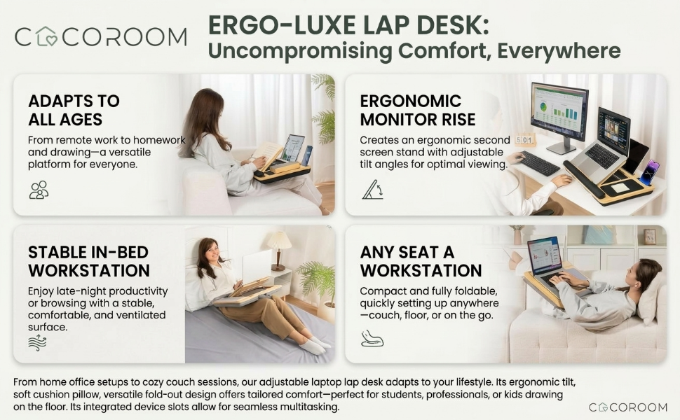 laptop desk for bed, lap desks for adults, couch desk
