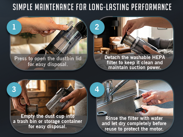 Luminoire Car vacuum portable codeless