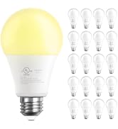 DAYBETTER 20 Pack A19 LED Light Bulbs, 60 Watt Equivalent LED Bulbs, Long Lifespan High Brightnes...