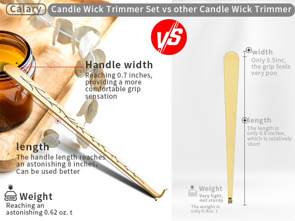 calary Candle Wick Trimmer, Candle Snuffer and Wick Dippe