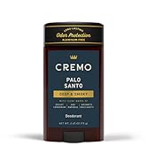 cremo aluminum free deodorant fragrance odor protection armpit sweat palo santo