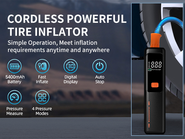  150PSI Cordless Car Tire Pump 