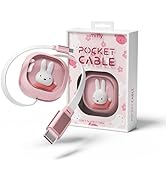 MIPOW x Miffy Retractable USB C to USB C Cable, 65W PD Fast Charging Cable, Adjustable Length 0.3...