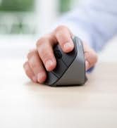 Cherry MW4500 Wireless Vertical Ergonomic Optical Mouse, up to 1200 DPI, 6 Buttons and Scroll Whe...