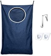 KEEPJOY XL Hanging Laundry Hamper Bag, Large 36"x22" Clothes Hanging Hamper with Strong Hooks for...