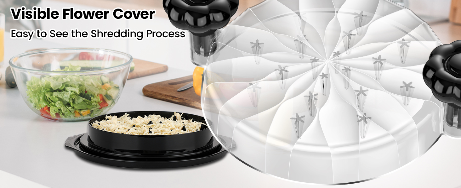 Chicken Shredder Large Chicken Breast Meat Shredder Tool Twist Brush home essentials kitchen gadgets