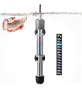HITOP 25/50/100/200/300W Adjustable Aquarium Heater, Submersible Fish Tank Heater Thermostat with...