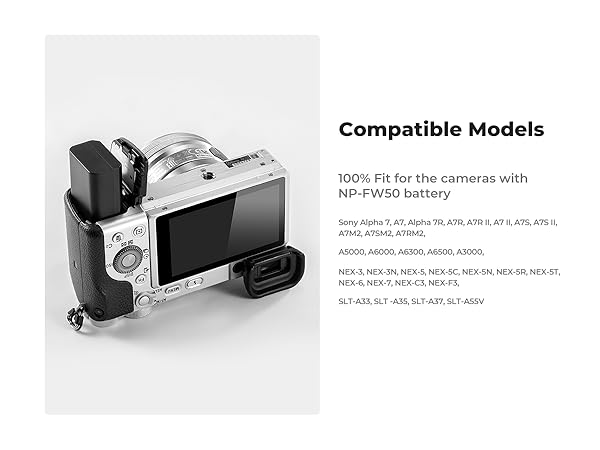 fit for cameras with npfw50 battery