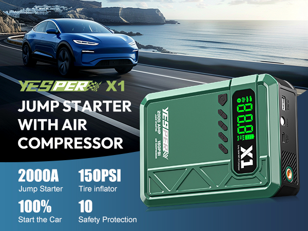 jump starter with air compressor